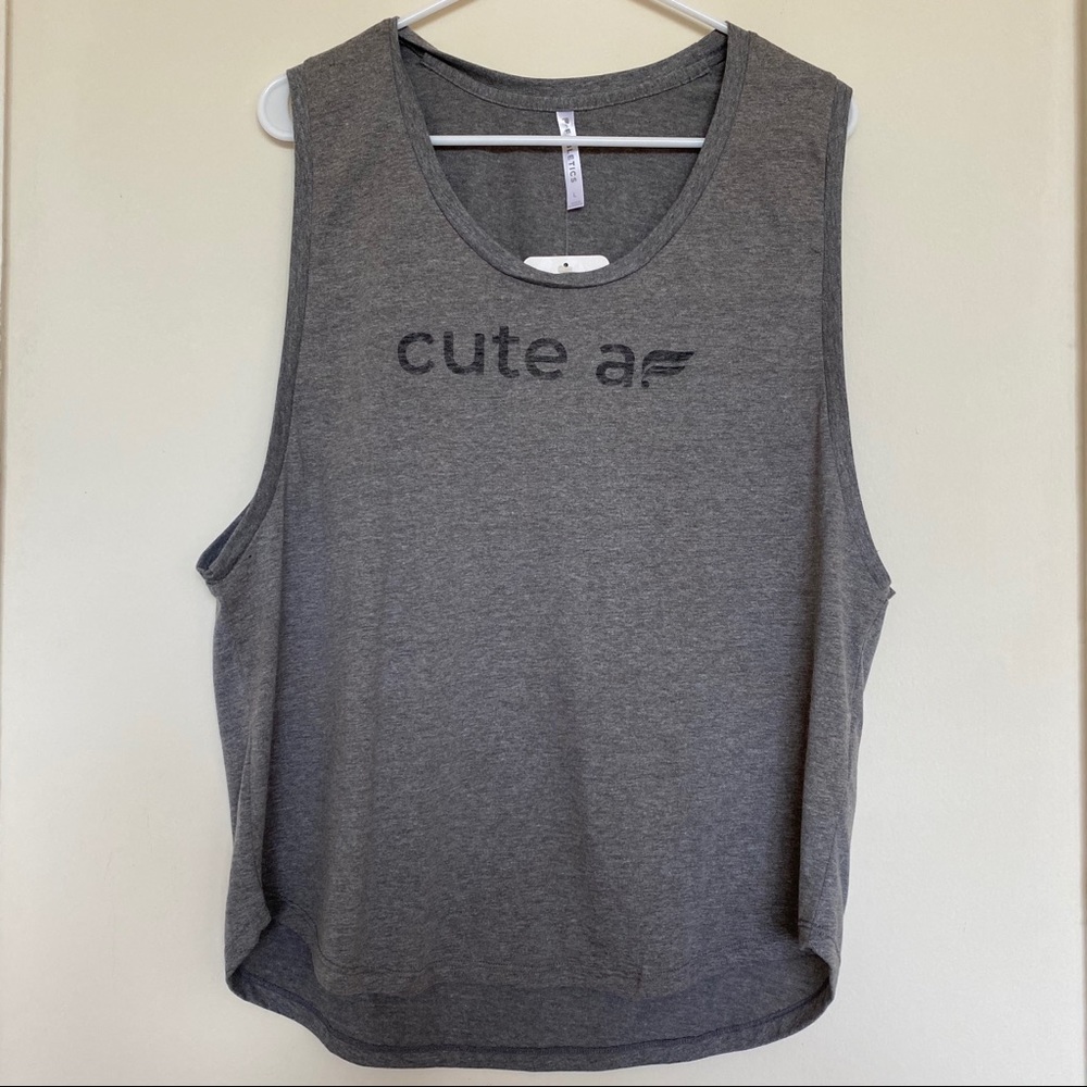Fabletics cute af muscle tank top NWT